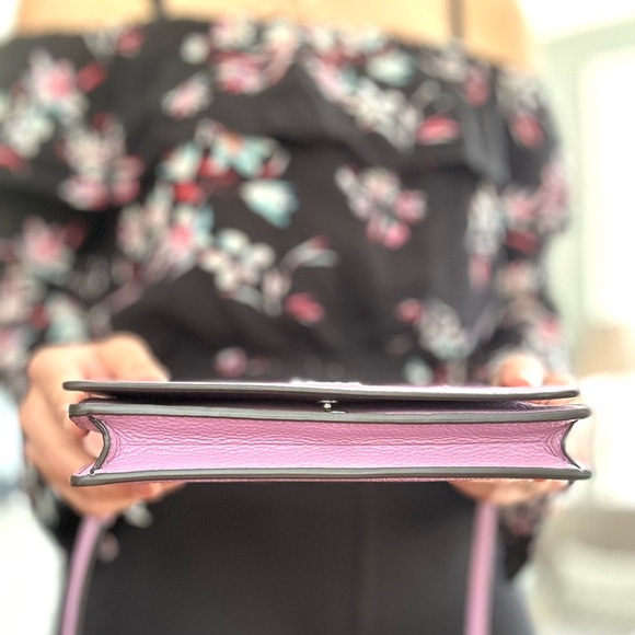 NWT COACH Foldover Clutch Crossbody violet orchid - Picture 5 of 9